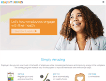 Tablet Screenshot of healthysavings.com